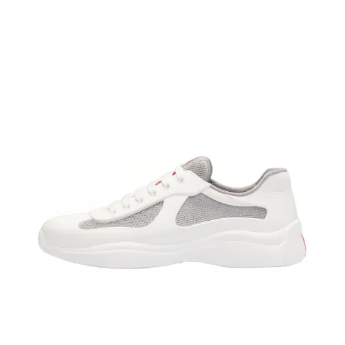 PRADA America's Cup Низкий Топ Повседневная Обувь Унисекс Белый