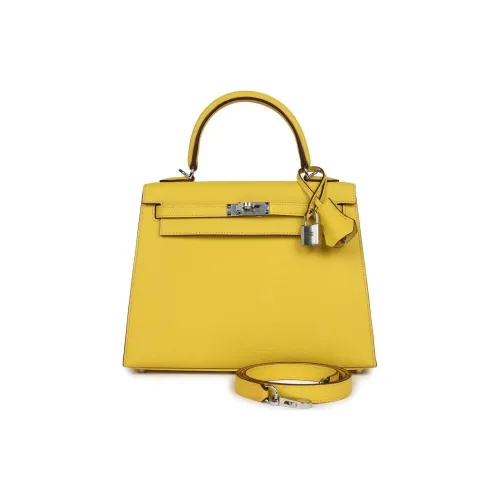 HERMES Kelly Эпсомская кожа Сумка Kelly Сумка через плечо Женская 9O Jaune Немецкий размер (DE) Неаполитанский желтый