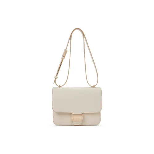 CHARLES KEITH Полиуретан Синтетическая кожа Сумка через плечо Средняя Женская Бежевая Шоколадная