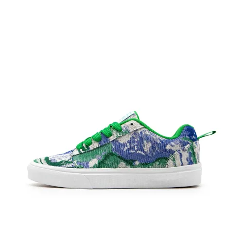 YIBONI Canvas Shoes Low Top Blue Earth Unisex