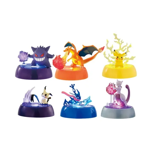 Bandai Светящийся Покемон Мьюту Пикачу Чаризард Генгар Ninja Лягушка Mimikyu Эффект Навыков Слепые Коробки