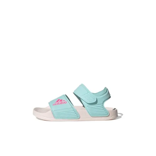 adidas Adilette Детские сандалии Белый и синий цвет Для дошкольников