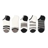 Мужские низкие носки с полосками, группа D, дышащая сетка