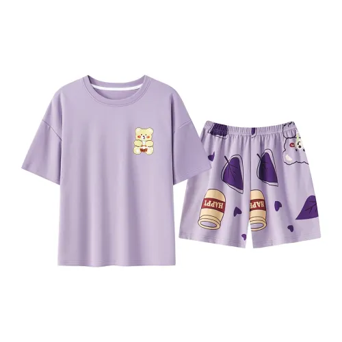 The Story Of The Flower Season Пижамный комплект Женские Фиолетовые