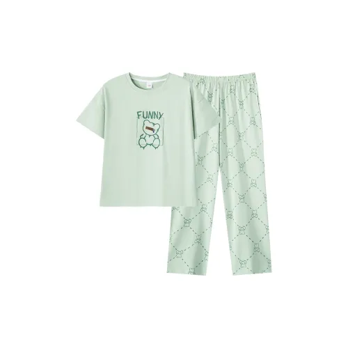 Huggy Kissy Пижамный комплект женский светло-зеленый