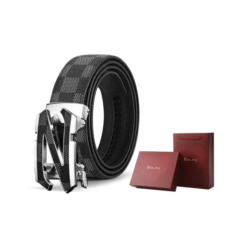 NIUMJ Коровья кожа ремни мужской 3,5 см