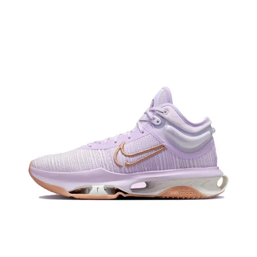 Nike Air Zoom г.T. Jump 2 Устойчивый к истиранию Низкий Топ Баскетбольные кроссовки Мужской Светло-фиолетовый