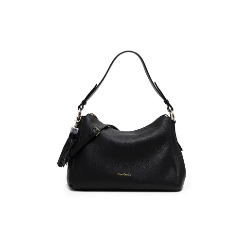 PIERRE CARDIN Сумка через плечо из крупнозернистой текстуры коровьей кожи обычная женская черная