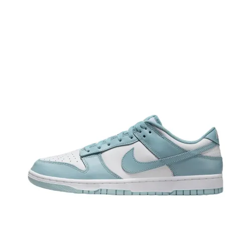 Nike Dunk Low Топ Скейтборд Кроссовки Унисекс Зеленый Белый