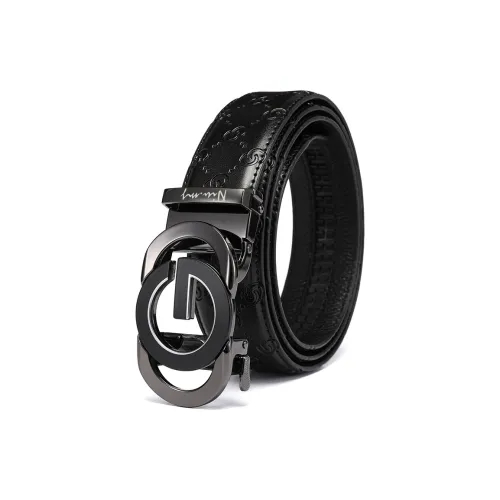 NIUMJ Ремень для YOUNG Мужчины Автоматическая застежка Бизнес брюки Лицевая коровья кожа Ремни Мужской Ширина 3,5CM