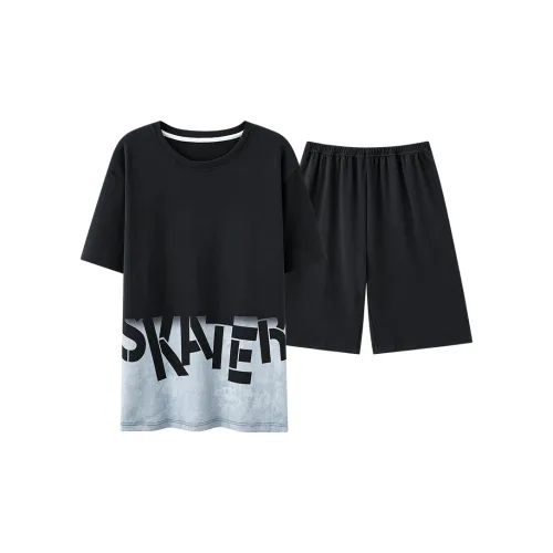 Chun Xi Черный Мужской Пижамный Комплект