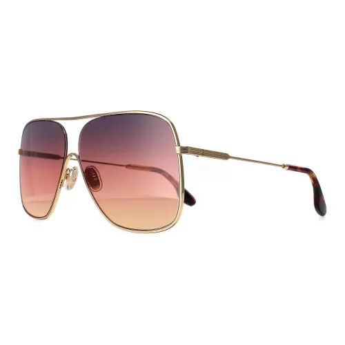 VICTORIA BECKHAM Aviator Солнцезащитные очки Мужские Золотые