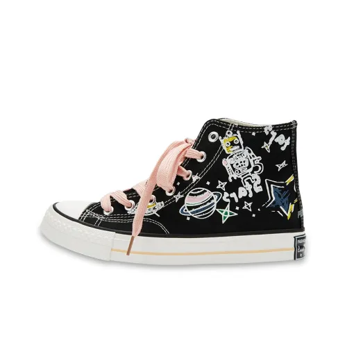 RUN MANNER Кеды High Top Черные Розовые Женские
