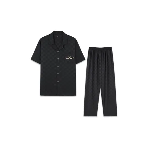 Good Fortune Пижамный комплект Мужской Черный
