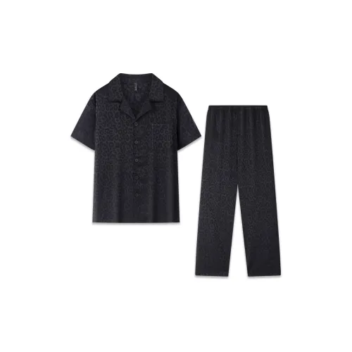 Good Fortune Пижамный комплект Мужской Черный
