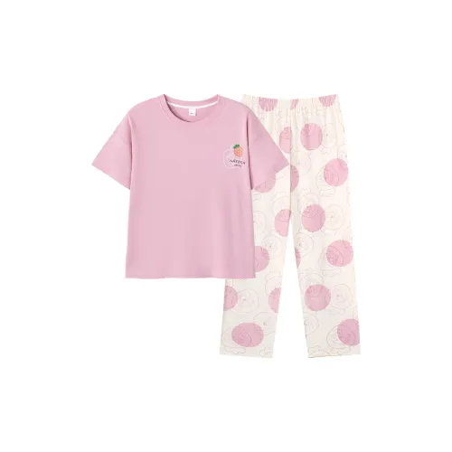 Huggy Kissy Пижамный комплект женский светло-розовый