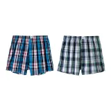 Синий клетчатый + Светло-зеленый плед