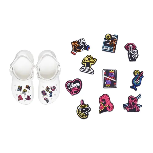 US8ACC Crocs Пляжные сандалии Аксессуары DIY Украшение Обувь Цветочный дизайн Унисекс