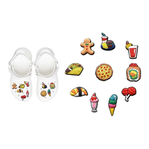 US8ACC Совместимые Crocs Пляжные Сабо Аксессуары Декор DIY Обувь Цветочный Дизайн Унисекс