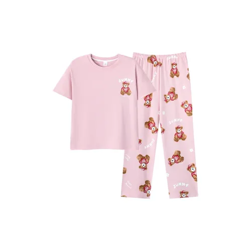 Huggy Kissy Пижамный комплект женский светло-розовый