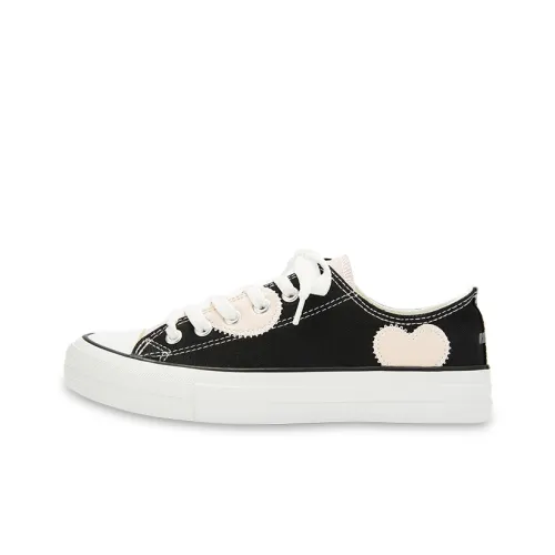 RUN MANNER Low-Top Canvas Shoes Black Women's