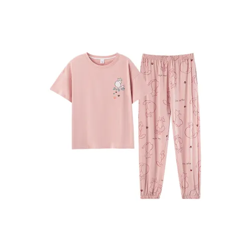 Huggy Kissy Пижамный комплект женский розовый