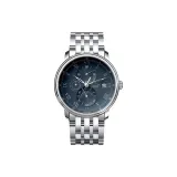 Серебряный Hands Темно-синий Синий Циферблат Стальной Браслет