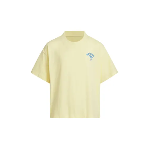 Adidas T-рубашка PEMSLOU Ap хлопок T-рубашка Коллаборация Желтый Детский