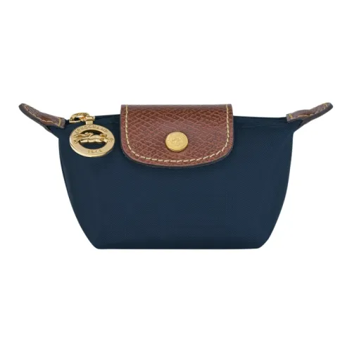 LONGCHAMP Le Pliage Коровья кожа Комбинированный Монетница Женская Синяя