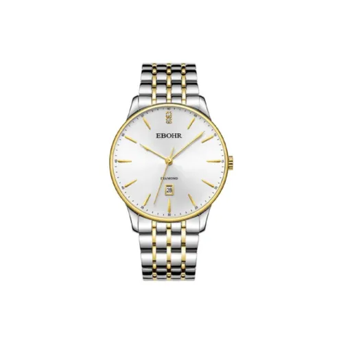 EBOHR Master Collection Кварцевый механизм нержавеющая сталь ремешок мужские часы серебристый циферблат
