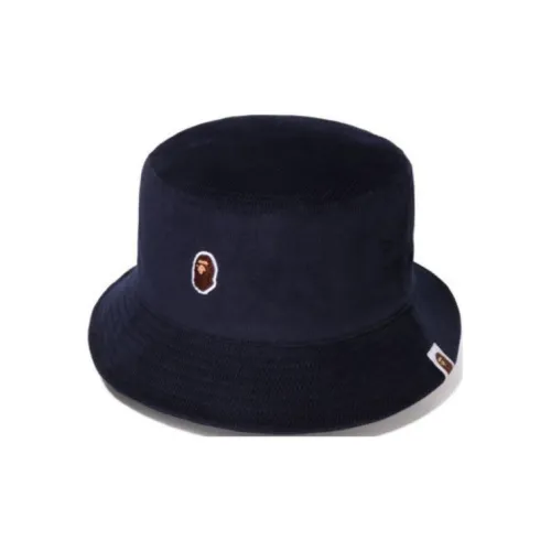 A BATHING APE Cotton Bucket Hats Унисекс Синий Бежевый Красный