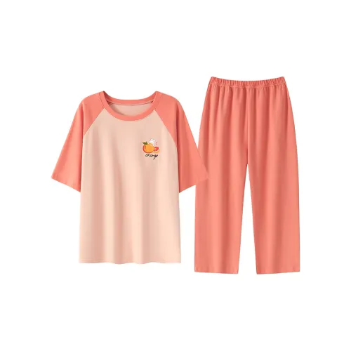 The Story Of The Flower Season Домашняя одежда Женская Апельсин