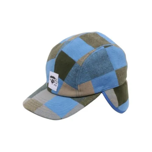 A BATHING APE Хлопок Шапки-ушанки Мужской Синий Коричневый