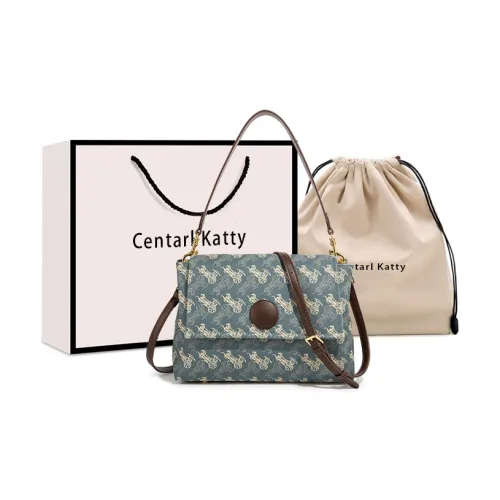 CentarlKatty ПУ (полиуретан) Сумка через плечо Сумка на плечо Женская Carriage Синий Кофейный