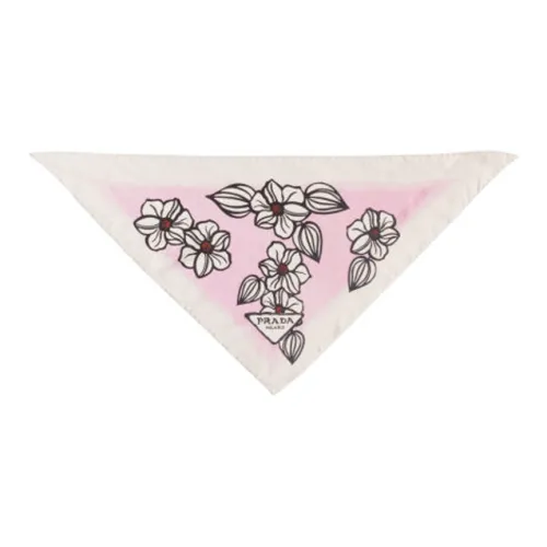 PRADA Шелковые шарфы Женские Розовый