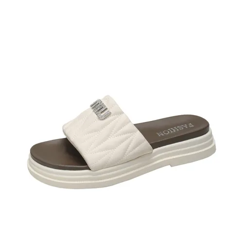 Слипоны с принтом Peach женские