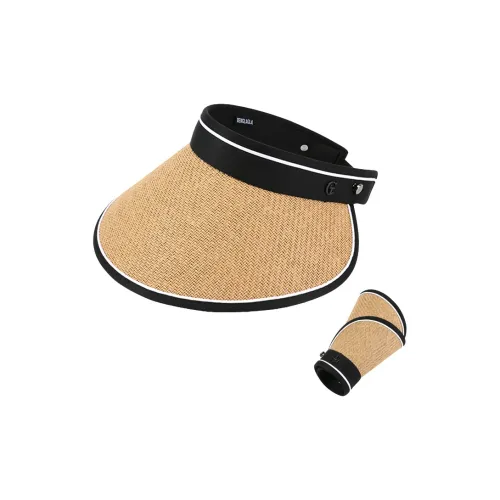 BAIJUAN Соломенная плетеная полиэстеровая шляпа с защитой от солнца унисекс