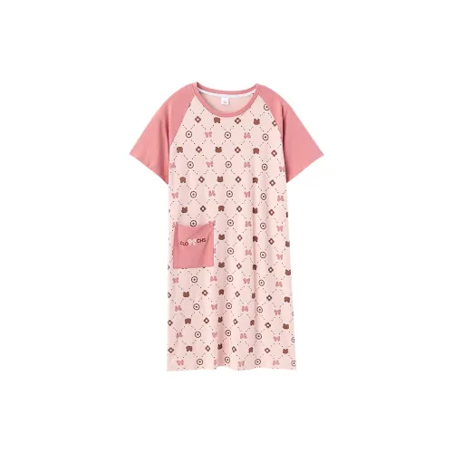 Huggy Kissy Ночная сорочка Женская Светло-розовая