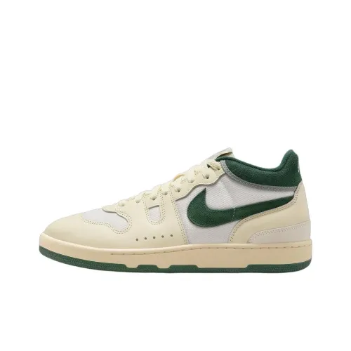 Nike Mac Attack Аbrasion Resistant Дышащий MID Скейтбординг Топ Кроссовки Мужские Бежево-зеленые