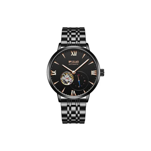 MUKUO Автоматический Механический Механизм Мужские Часы 44 мм Черный