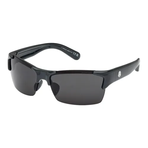 Moncler Пластик Нерегулярная форма Солнцезащитные очки Мужской Черный