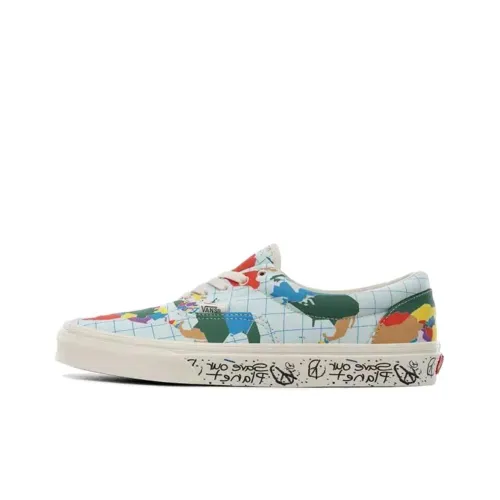 SAVE Our Планета x VANS Era 'SAVE Our Планета' Низкие Кроссовки для Скейтбординга Унисекс Синие Белые