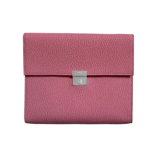 HERMES Clic Mysore Шевро Одно плечо Через плечо Клатч Женские 1QRoseConfetti Розовый