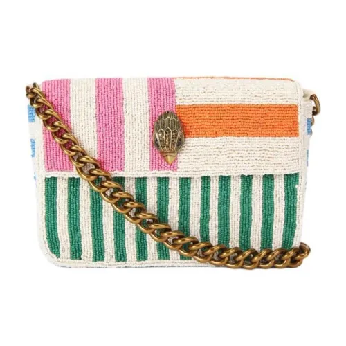 Kurt Geiger London Бусины Украшение Ткань Сумка Сумка через плечо Женская Бежевая и Многоцветная