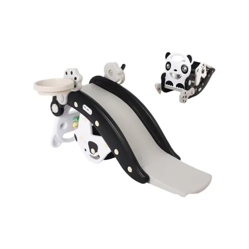 Enlightenment 2 в 1 Slide Rocking Horse Маленький Складной Дом Игровой Домик Деревянная Лошадь Развивающие игрушки