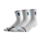 3 упаковки - носки Ace Crew (Чисто белый + Сине-зеленый + Бело-серый)