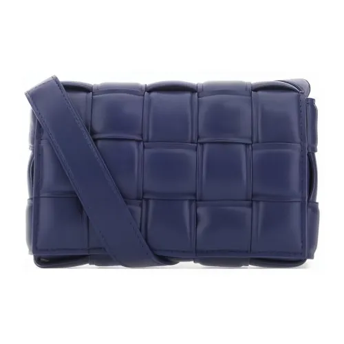 Bottega Veneta Lambskin Сумка через плечо Маленькая Женская Синяя