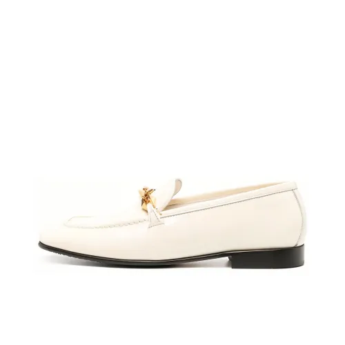 Jimmy Choo Ромб Лоферы Женские Белые