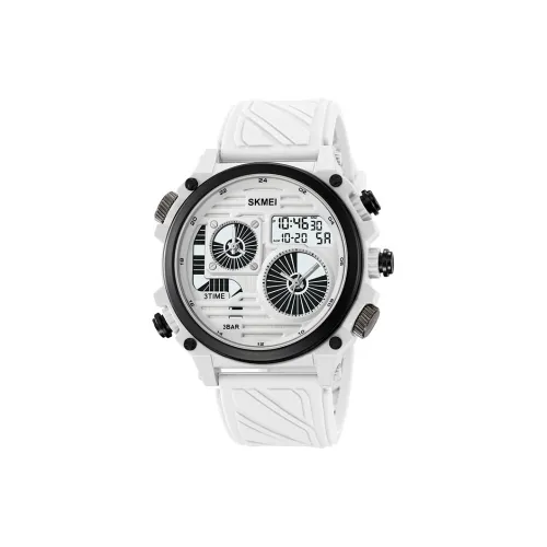SKMEI Электронный механизм Мужские часы 56 мм Белый
