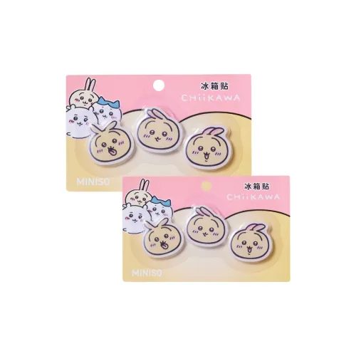 Минисо x Чиикава Усаги Чиикава Хачиваре Усаги большой голова Холодильник Наклейки Магниты аниме-тематики